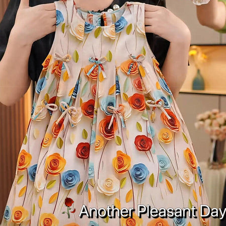 Girls Beach Holiday Dress Sleeveless Summer Long Dress – Summer Kids Fashion Nepal | Tudoholic
