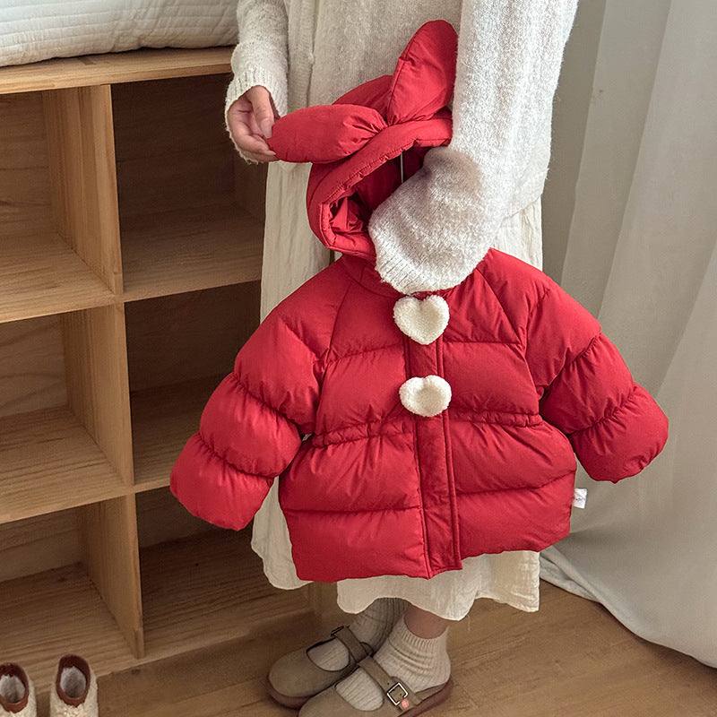 Baby Warm Hooded Jacket – Thick Winter Cotton Down Coat