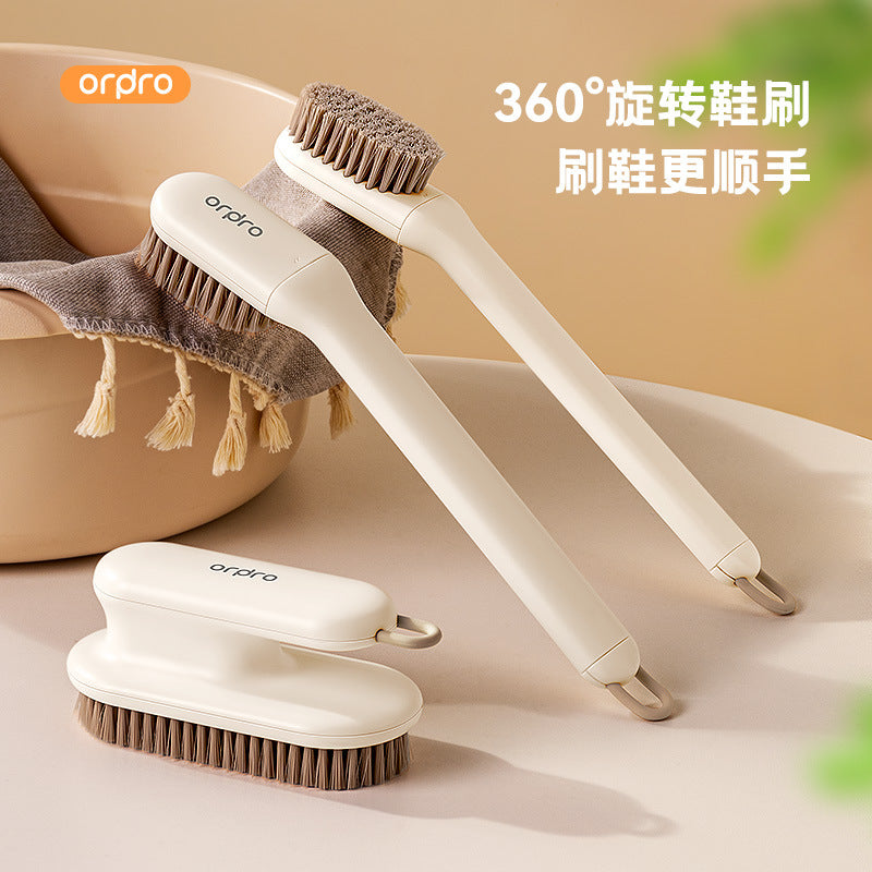 Rotatable Soft-Bristle Long-Handle Multi-Functional Shoe Brush
