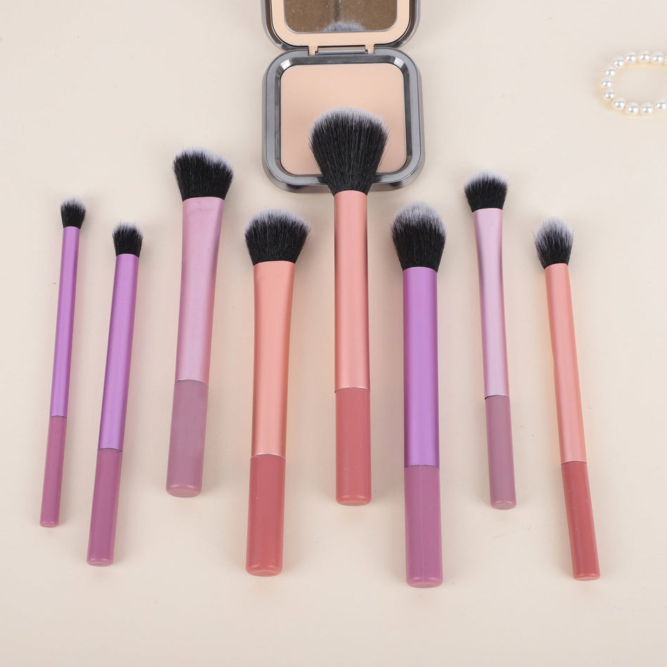 Colorful Makeup Brush Set – Portable Face & Eye Brushes