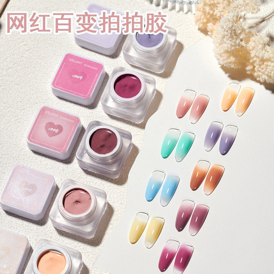 All-Match White Semi-Solid Nail Art Glue – No-Wash