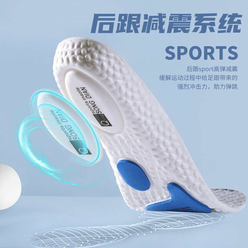 Popcorn EVA Sports Insoles Shock Absorption Comfort