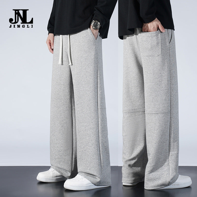 Men’s Autumn Winter Wide-Leg Sweatpants 2025 Loose Casual Sports