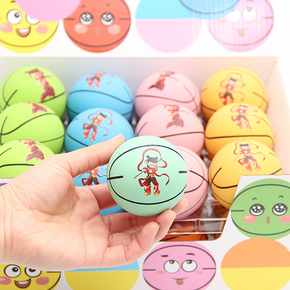 Nezha 6CM High Elastic Baby Rubber Bouncy Ball