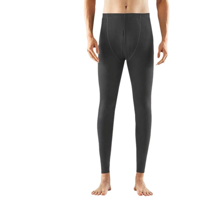 Men’s Seamless Velvet Fleece-Lined Long Johns