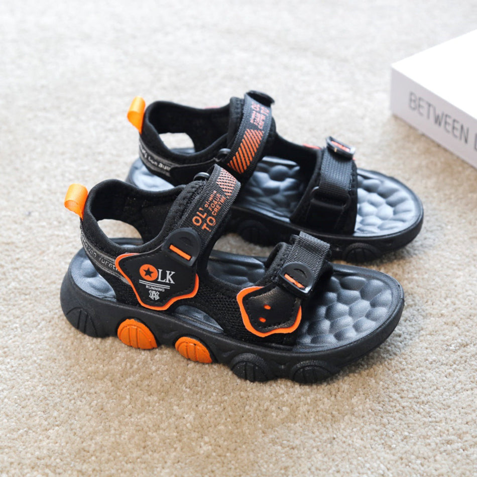 Boys’ Soft Leather Beach Sandals – Stylish & Comfy for Summer