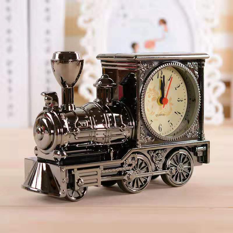 Retro Train Alarm Clock – Creative Bedside Clock