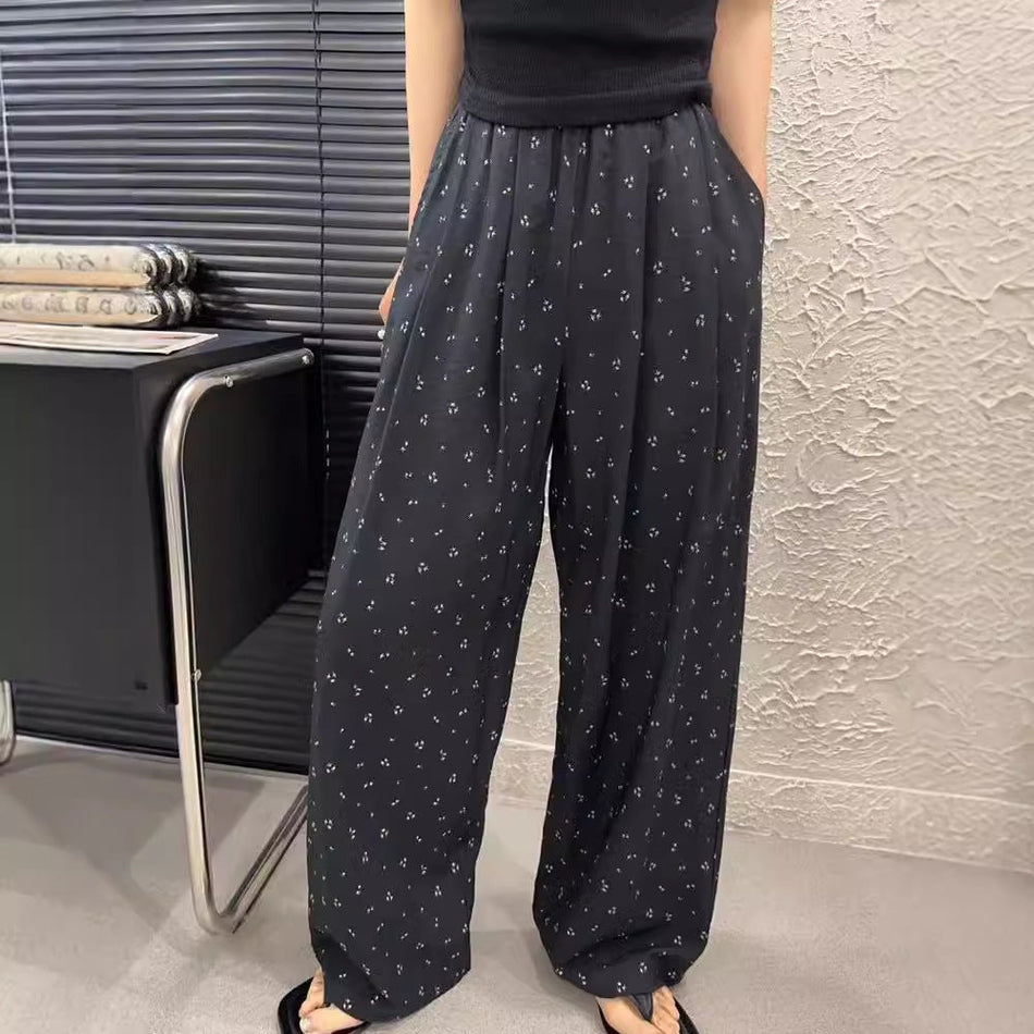 INSTOCK-Summer Slim-Look Loose Casual Pants – Western Style