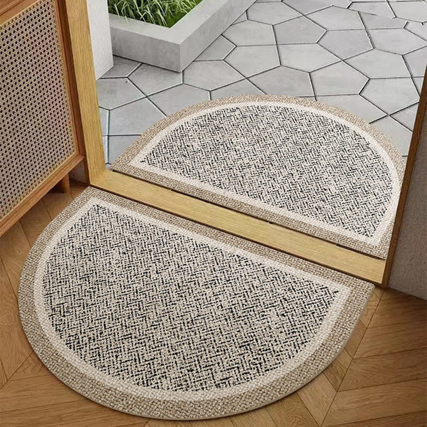 STOCK-High-Grade Semicircle Door Mat  Stain & Wear Resistant