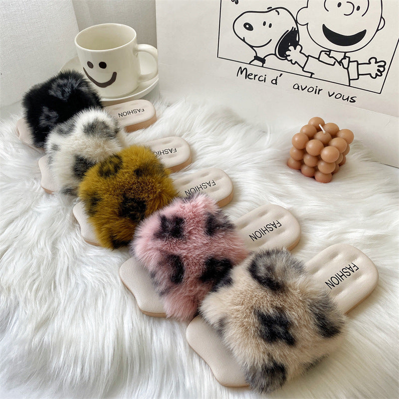 INSTOCK-Mao Mao Cotton Slippers for Women – Cozy Indoor Comfort