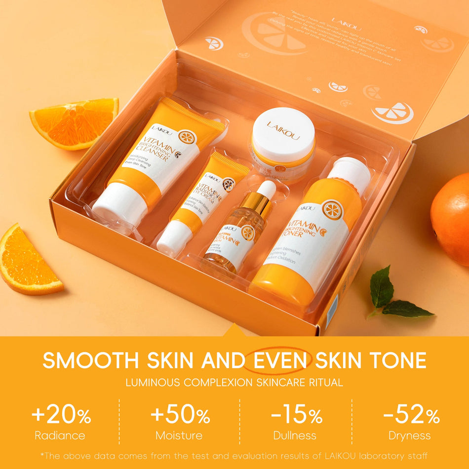 LAIKOU Vitamin C 5-Piece Skin Care Set with Eye Cream