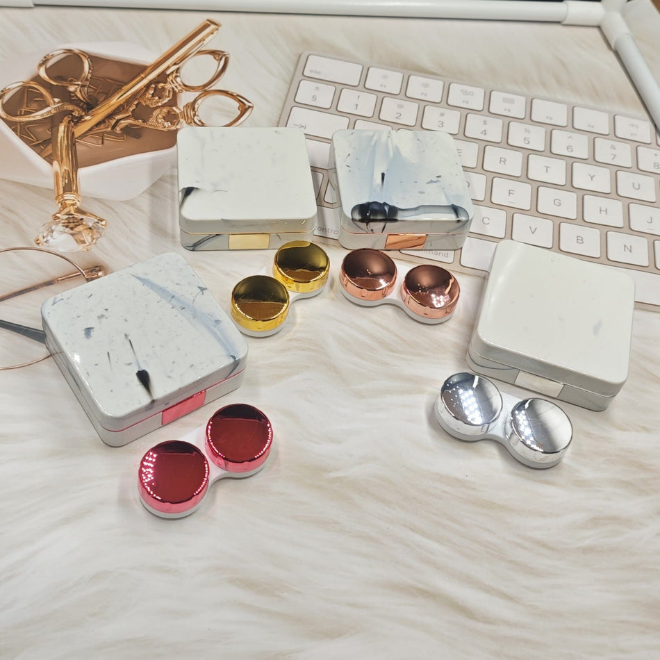 Marble Contact Lens Case – Duplex Myopia Lens Storage Box