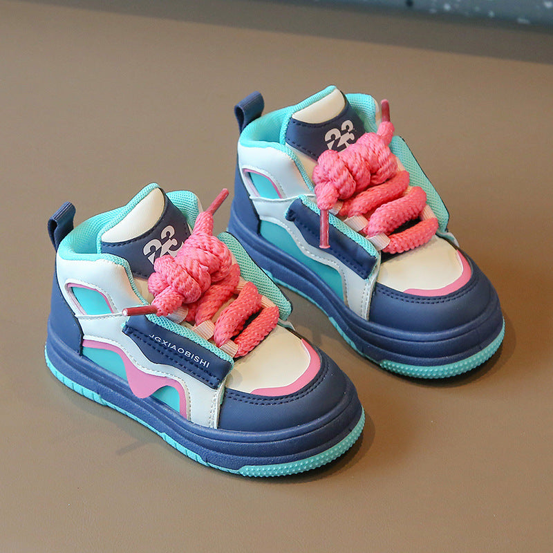 INSTOCK-2025 Kids’ High-Top Dopamine Dad Sneakers