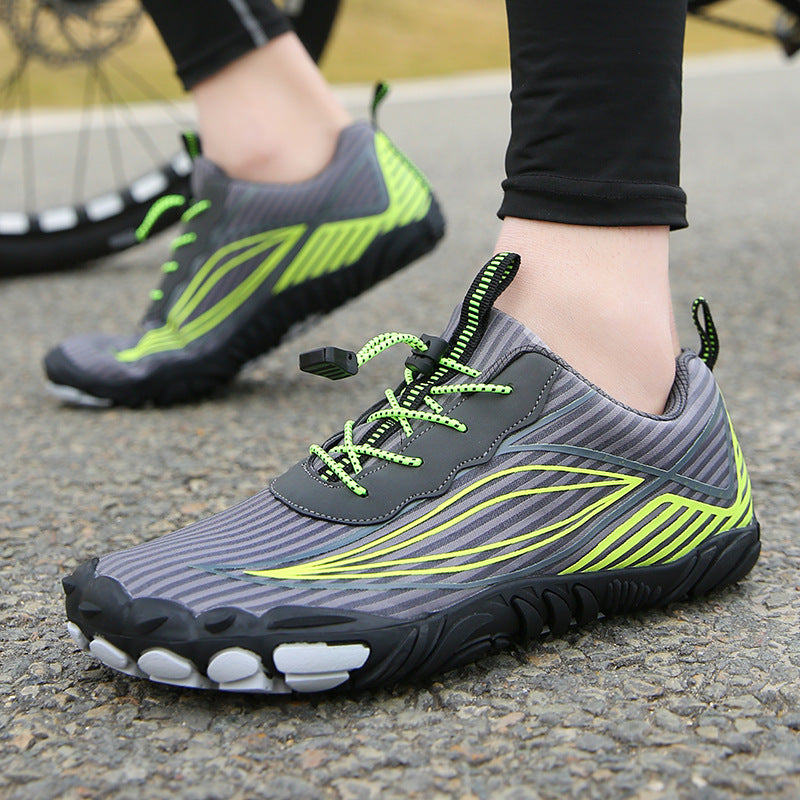 INSTOCK- Thickened Five-Finger Mesh Hiking Shoes | Breathable