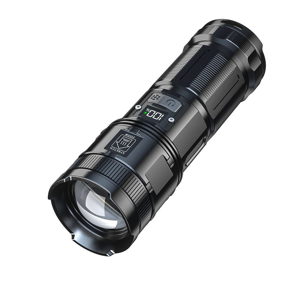 Cross-Border Rechargeable LED Flashlight – Zoomable