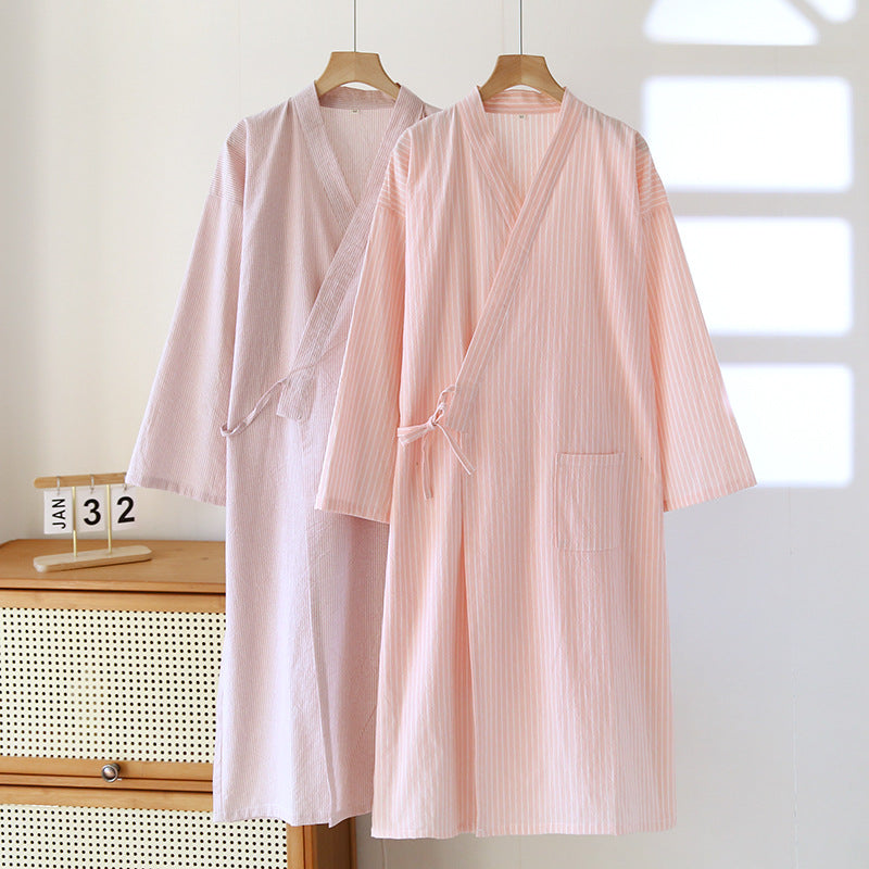 Cotton Kimono Bathrobe