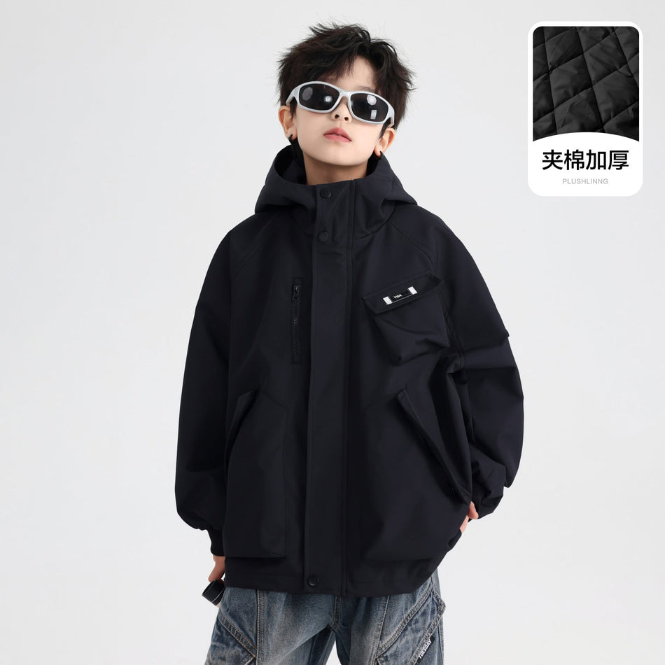 Boys Windproof Waterproof Autumn Winter Jacket 2025