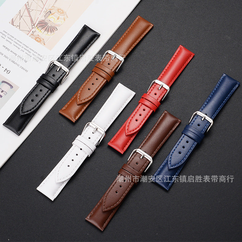 Genuine Leather Watch Strap – 20mm/22mm Calfskin Band