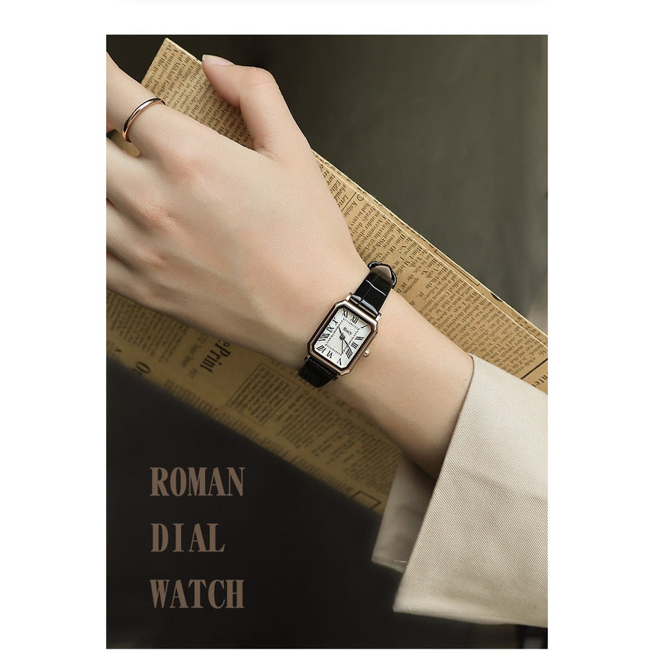 INSTOCK-Retro Small Dial Ladies' Watch – Stylish & Elegant