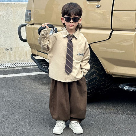 Boys’ Autumn 2025 Three-Piece Vest Suit – Spring Autumn Kids Fashion Nepal | Tudoholic