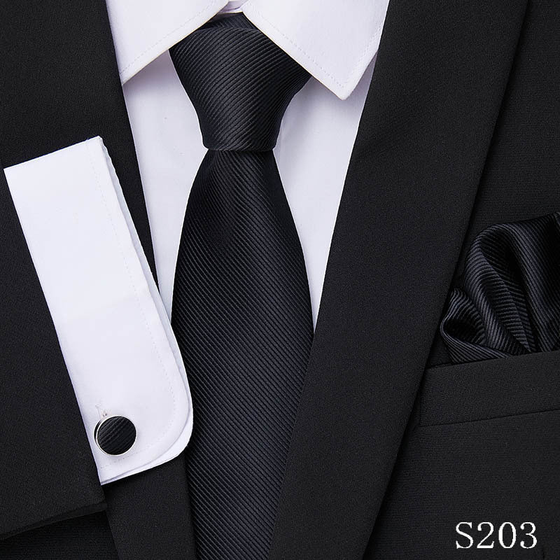 Men's Tie, Cufflinks & Pocket Square Set – Stylish & Elegant