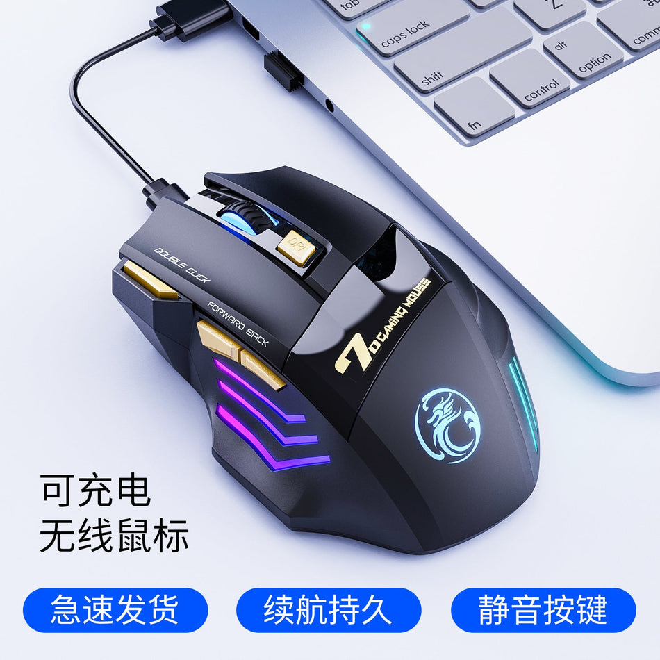 Imice GW-X7 Wireless Gaming Mouse – Dual-Mode Luminous