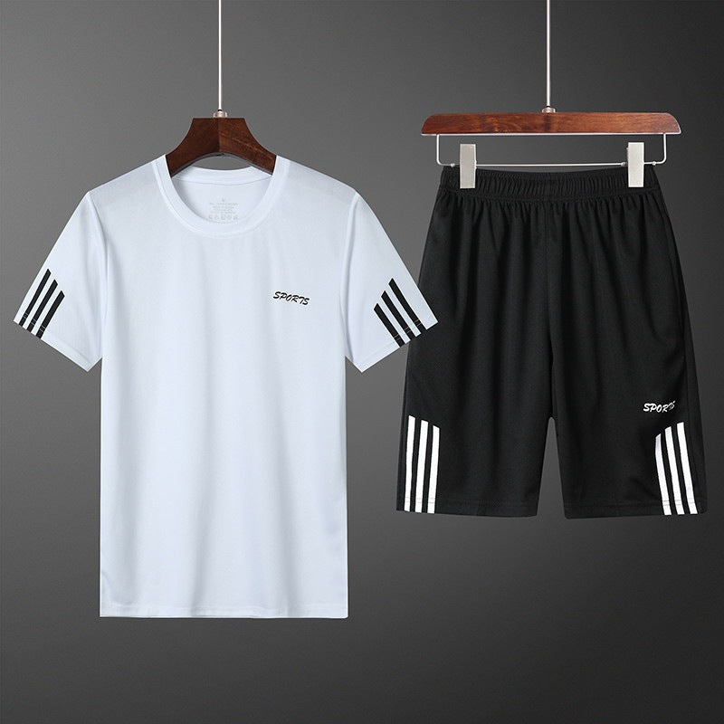 STOCK-Men's Quick-Dry Running Set – Summer Sportswear Suit