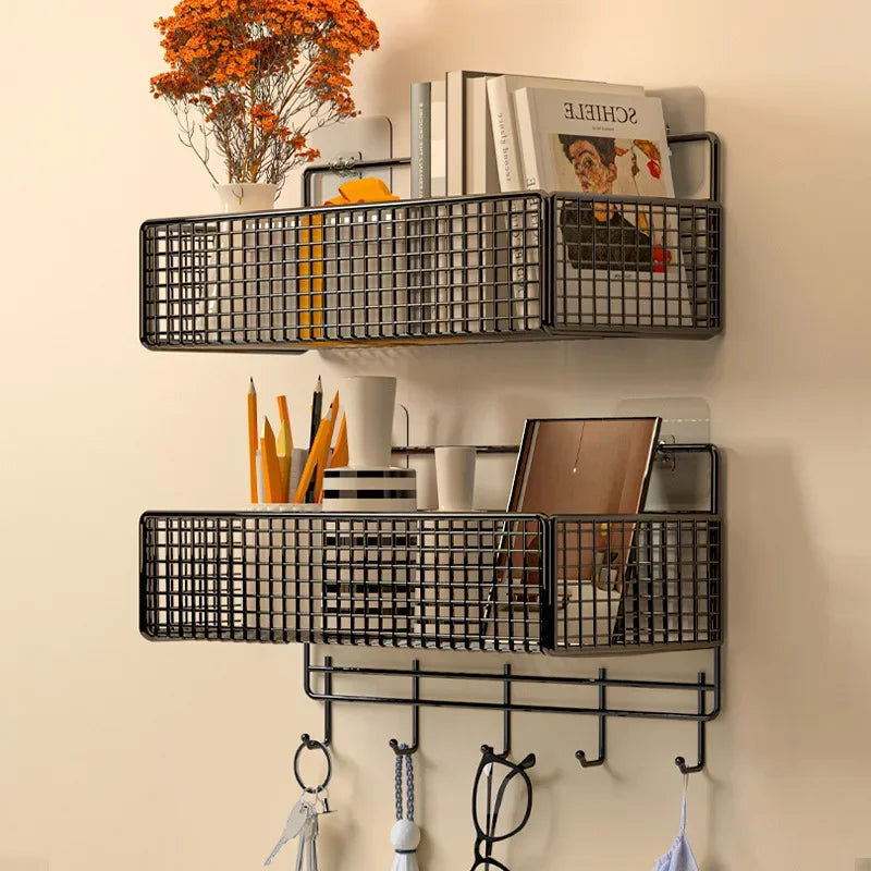 No-Drill Hanging Basket – Wall Storage for Home & Dorm