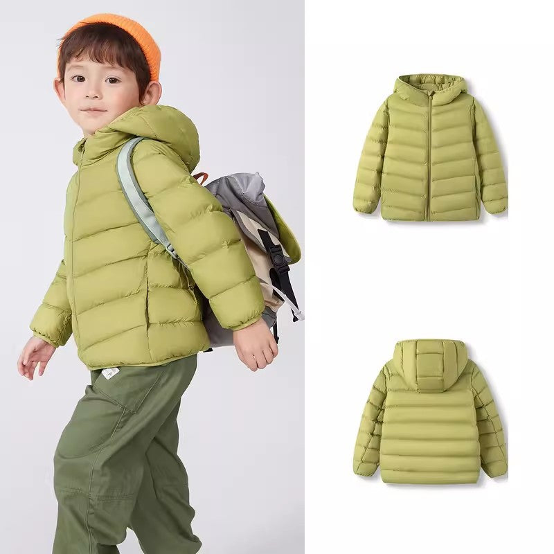 Children’s Down Jacket – Cute Hooded Baby Winter Outerwear