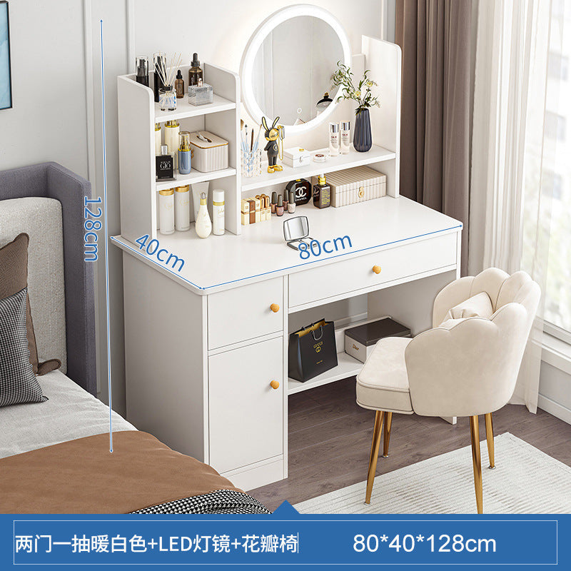 Modern Simple Dressing Table with Storage Cabinet