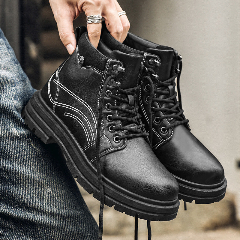 Men’s Martin Workwear Boots – Black & Rhubarb Styles