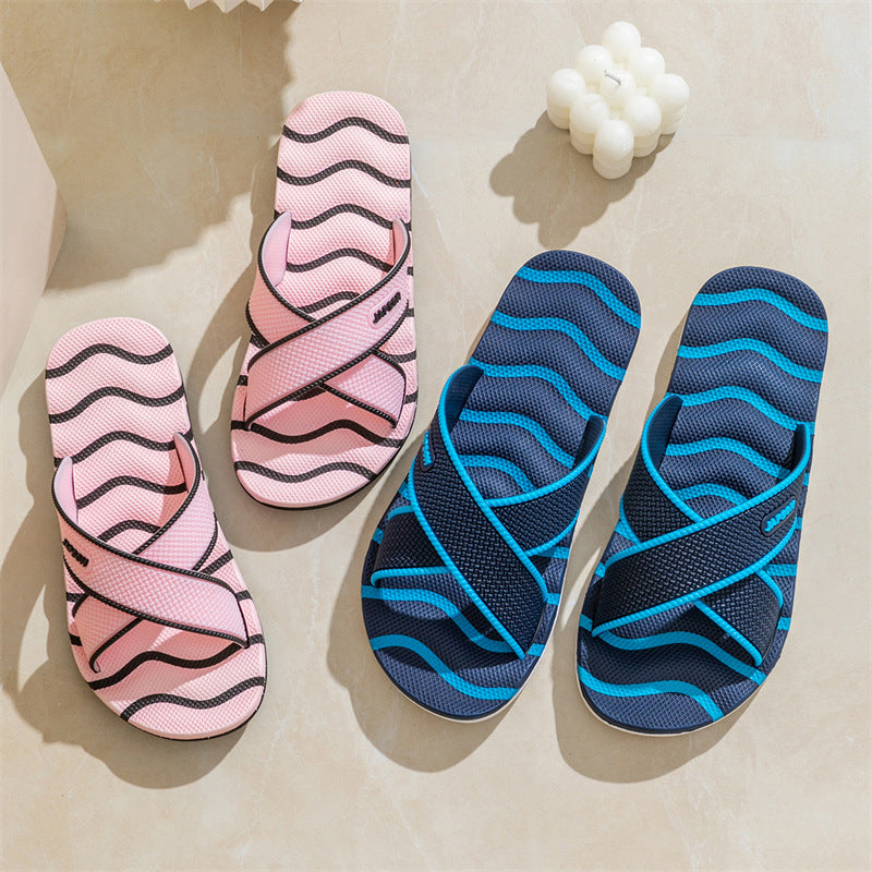 Unisex Non-Slip EVA Slippers – Thick-Soled Home & Bath