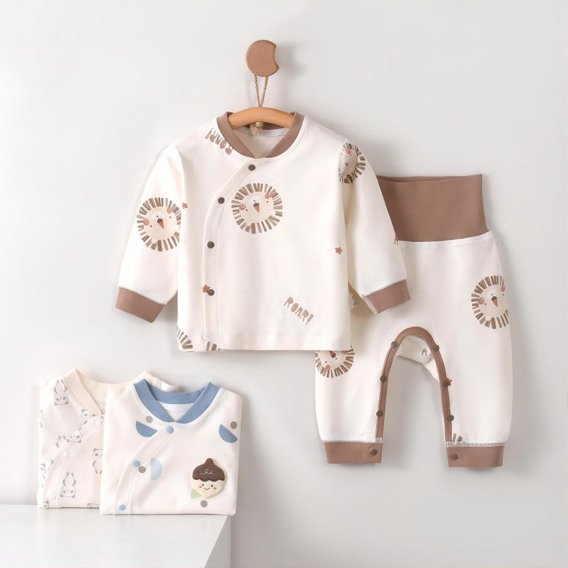 Baby Cotton Home Clothes Set Warm Autumn Pajamas