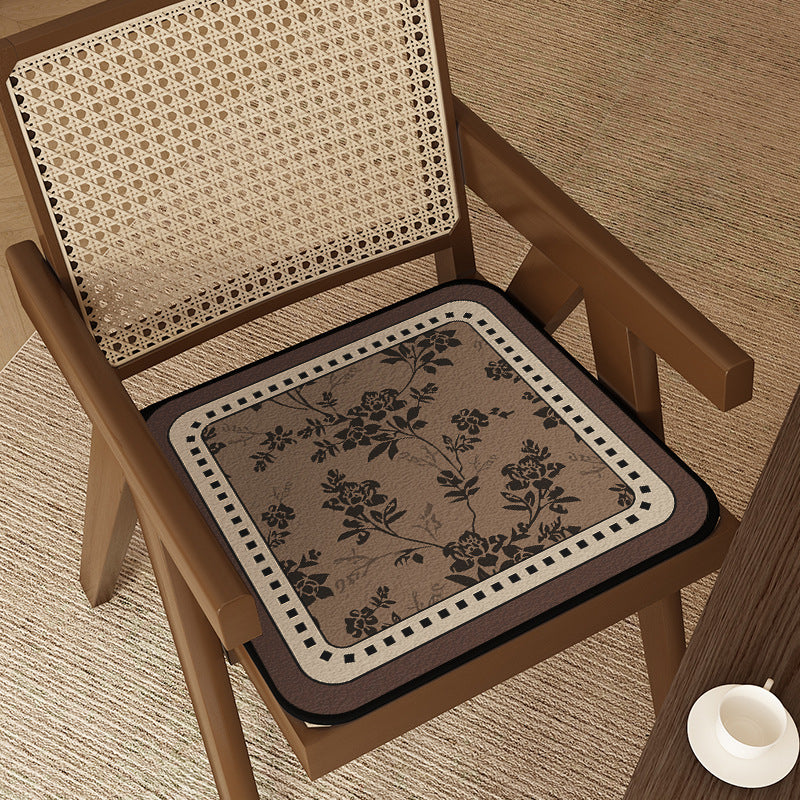 STOCK-Retro Non-Slip Dining Chair Cushion for All Seasons