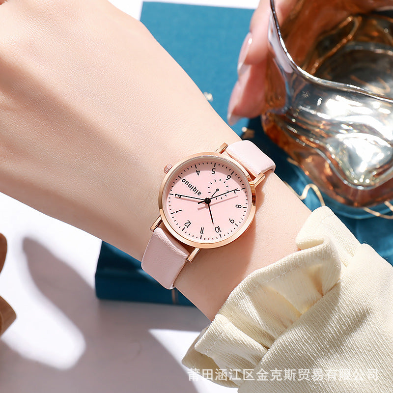 Korean-Style Exam Watch – Simple Waterproof Student