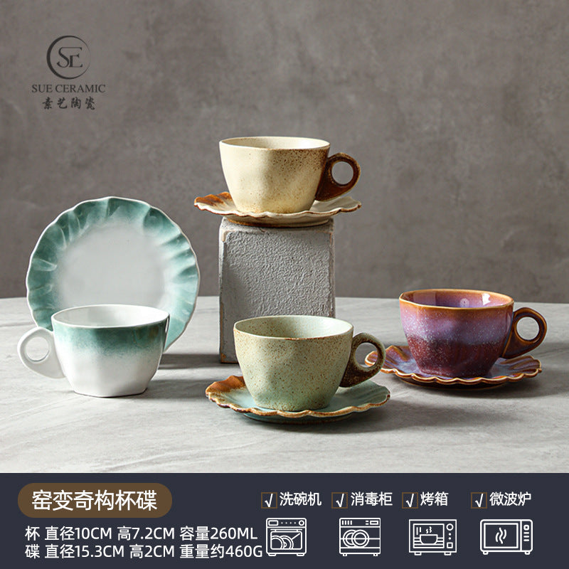 Yaochang Medieval Creative Coffee Cup & Saucer Set