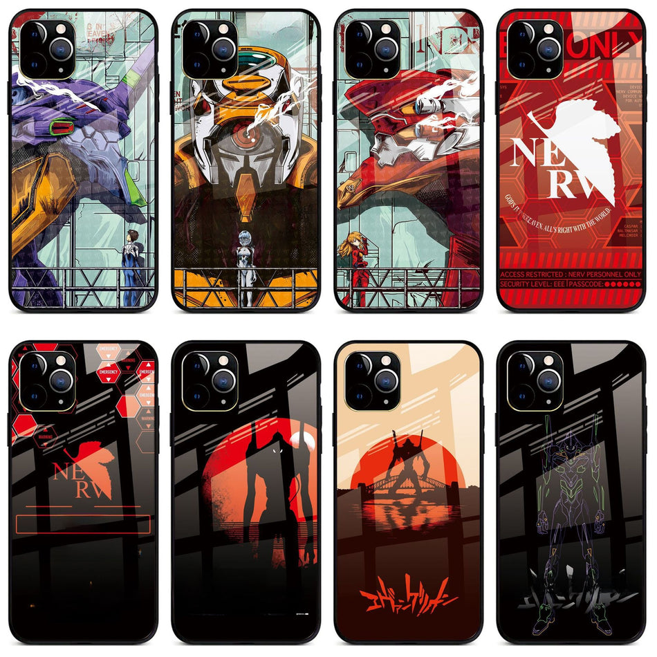 iPhone 14/16 Evangelion Glass Phone Case