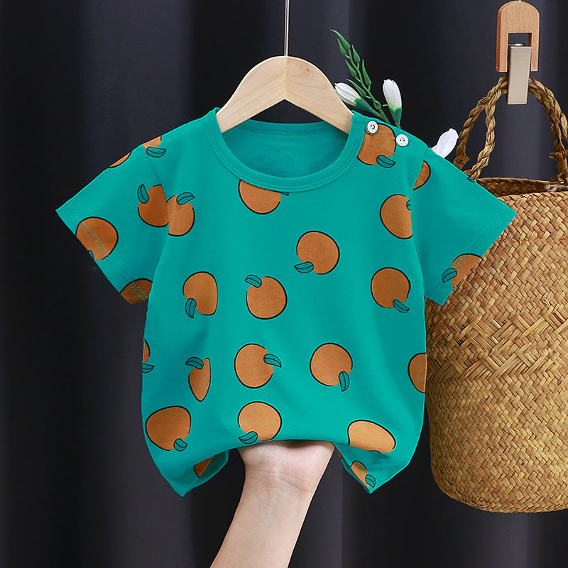 Kids’ Cotton Summer T-Shirt – Unisex Short Sleeve