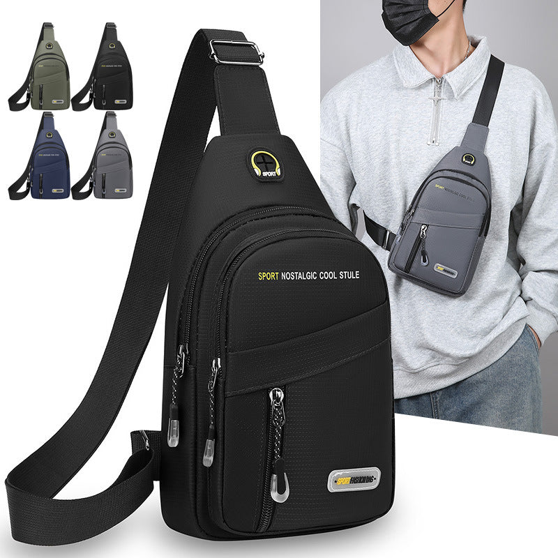 Trendy Men’s Multifunctional Chest & Shoulder Bag