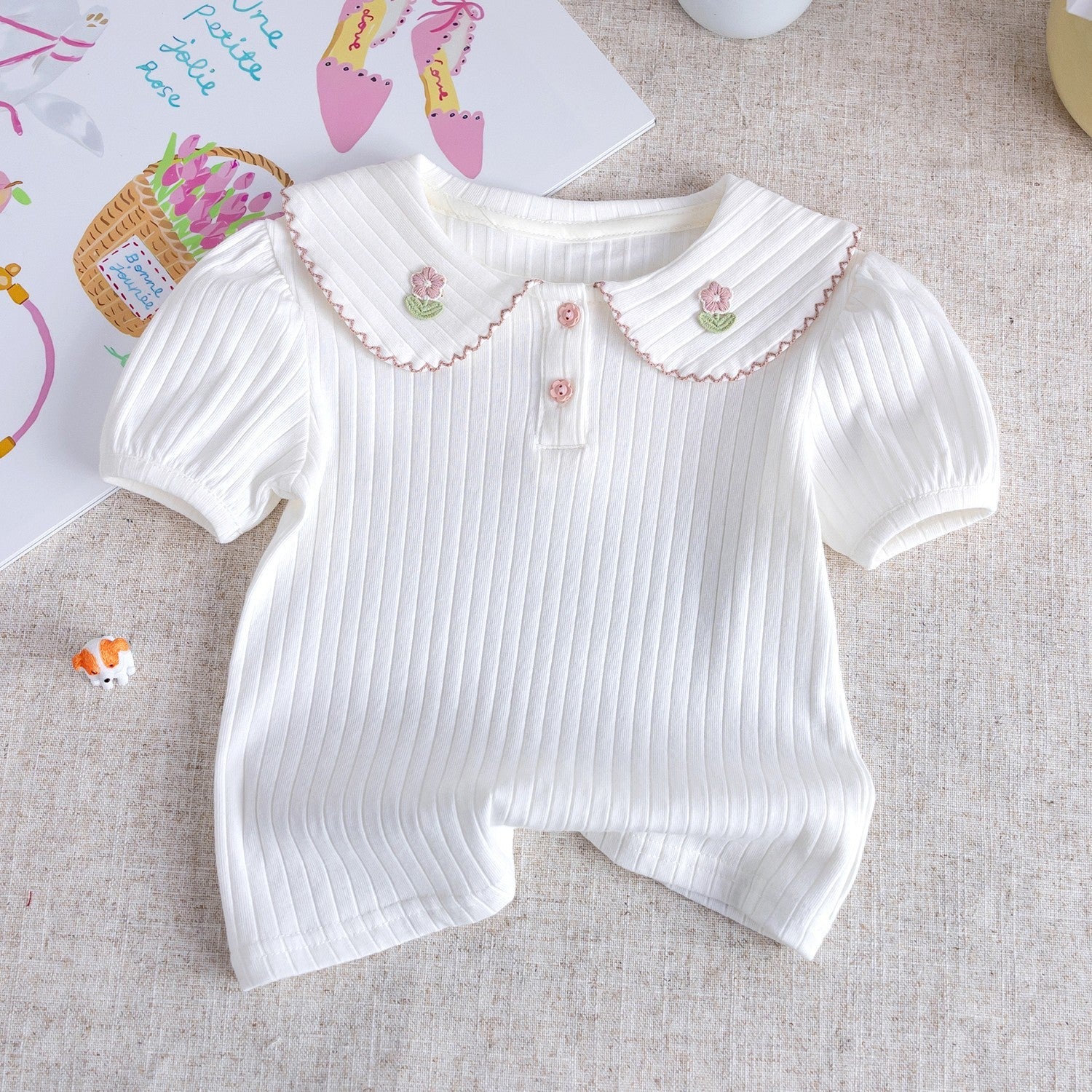 Girls Pure Cotton T-Shirt – Simple All-Match Summer Top – T-Shirts – Image 10