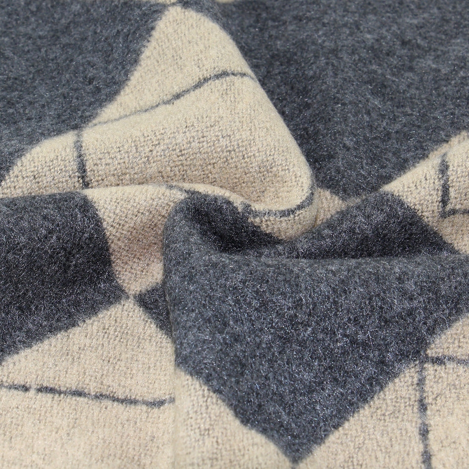 Men’s Wool Plaid Scarf 2025 Winter Thick Warm Jacquard Wholesale