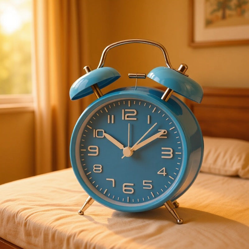 4-Inch Super Loud Stereo Alarm Clock for Students