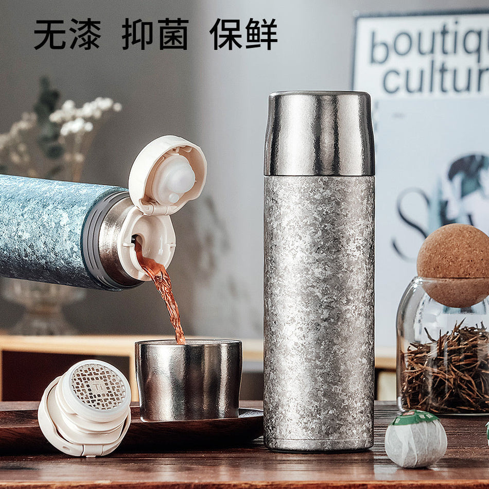 High-Grade Pure Titanium Thermos Braised  Cup Portable