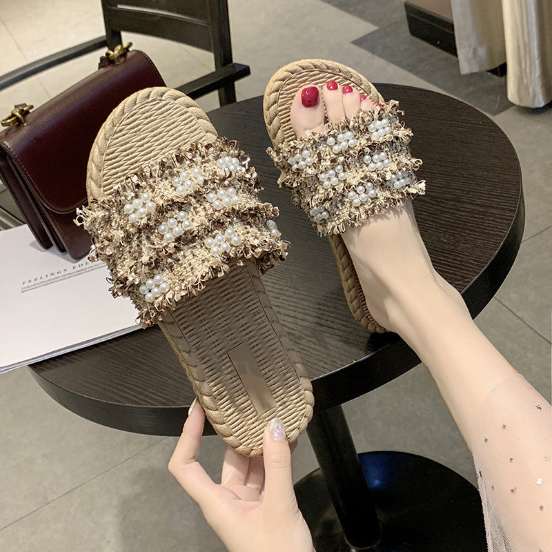 STOCK-Chanel Style Flat Slippers for Women – Elegant & Stylish