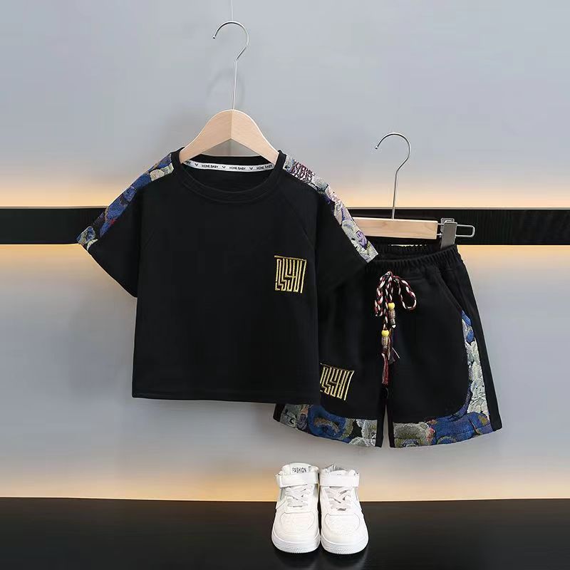 Boys 2024 Summer Casual Sports Two-Piece Set – Summer Kids Fashion Nepal | Tudoholic