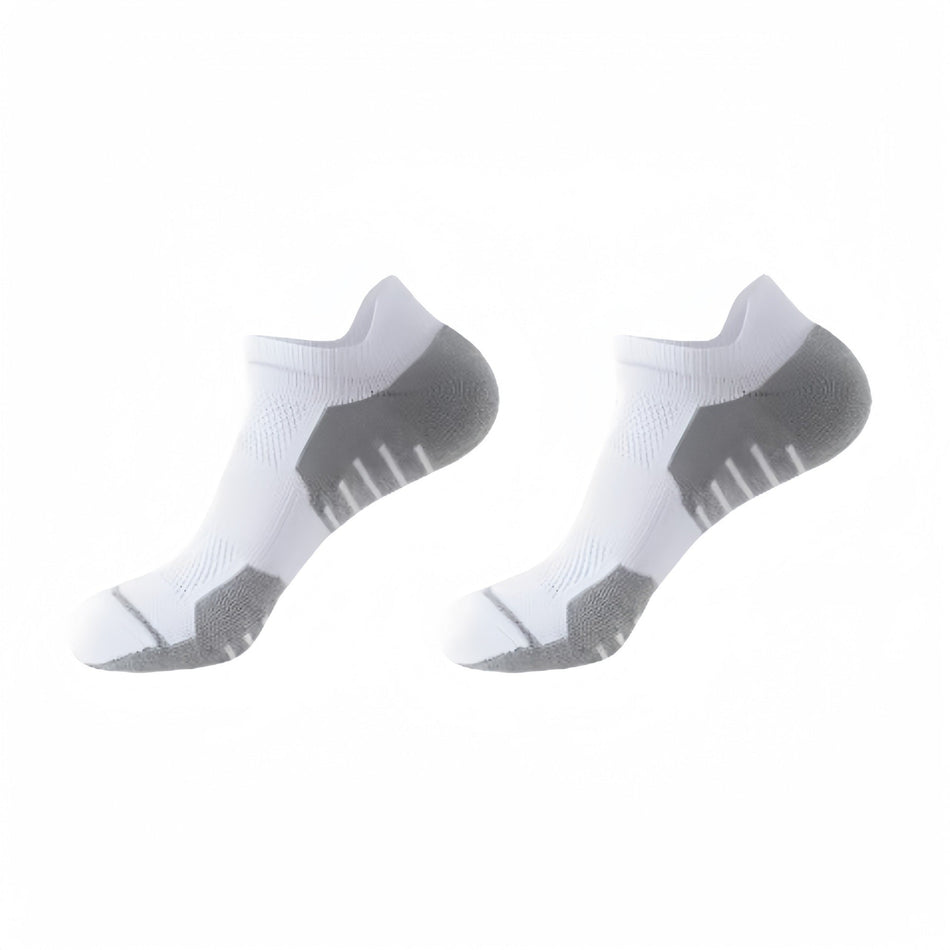 Men's Short Ankle Sports Socks with Cushioned Towel Bottom