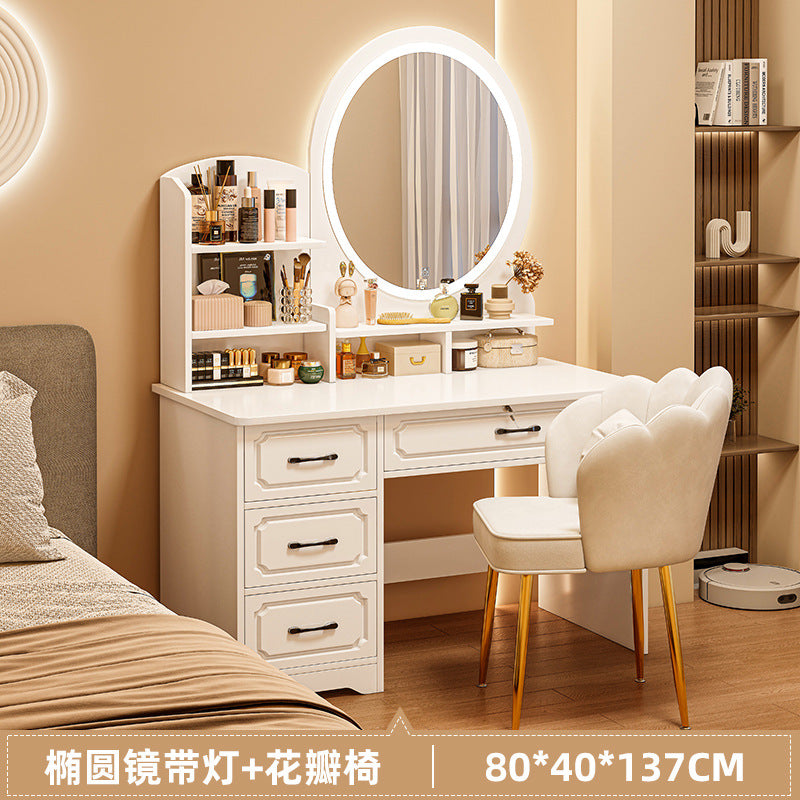 Modern Small Dressing Table with Storage Cabinet