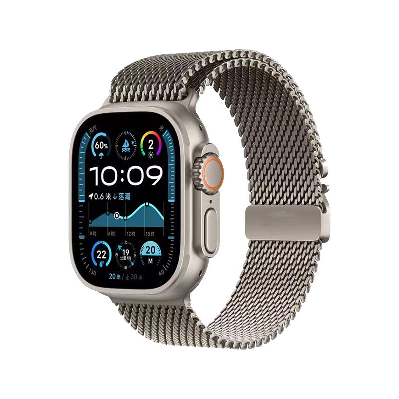 INSTOCK-S10 Titanium Milan Apple Strap  Stylish & Secure