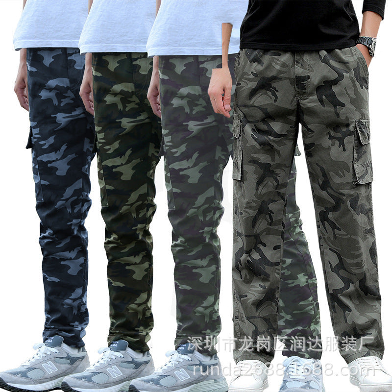 STOCK-Men’s Outdoor Multi-Pocket Workwear Trousers