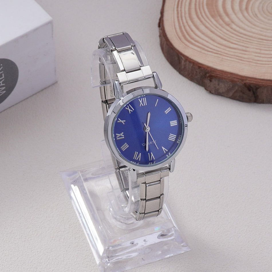 Korean Style Rhinestone Women's Quartz Watch Elegant Trend